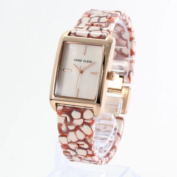 ANNE KLEIN Women's Quartz Red And Pink Acetate Bracelet Watch, 26mm - Picture 1 of 6